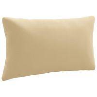 vidaXL 1-delad ryggkudde PUTTEN 100% Polyester Beige 70 x 40 x 15 cm