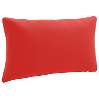 vidaXL 1-delad ryggkudde PUTTEN 100% Polyester Röd 70 x 40 x 15 cm