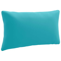 vidaXL 1-delad ryggkudde PUTTEN 100% Polyester Turkos 70 x 40 x 15 cm