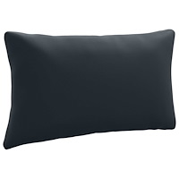 vidaXL 1-delad ryggkudde PUTTEN 100% Polyester Mörkblå 80 x 40 x 15 cm