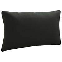 vidaXL 1-delad ryggkudde PUTTEN 100% Polyester Svart 80 x 40 x 15 cm