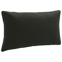 vidaXL 1-delad ryggkudde PUTTEN 100% Polyester Svart 80 x 40 x 15 cm