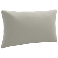 vidaXL 1-delad ryggkudde PUTTEN 100% Polyester Grå 80 x 40 x 15 cm