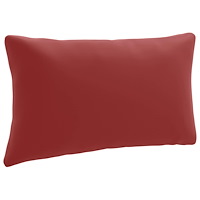 vidaXL 1-delad ryggkudde PUTTEN 100% Polyester Vinröd 80 x 40 x 15 cm