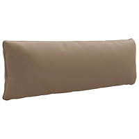 vidaXL 1-delad ryggkudde PUTTEN 100% Polyester Taupe 120 x 40 x 15 cm