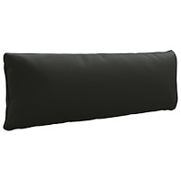 vidaXL 1-delad ryggkudde PUTTEN 100% Polyester Svart 120 x 40 x 15 cm