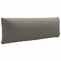 vidaXL 1-delad ryggkudde PUTTEN 100% Polyester Grå 120 x 40 x 15 cm