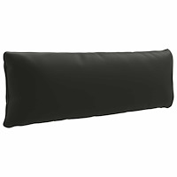 vidaXL 1-delad ryggkudde PUTTEN 100% Polyester Svart 120 x 40 x 15 cm