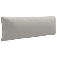 vidaXL 1-delad ryggkudde PUTTEN 100% Polyester Grå 120 x 40 x 15 cm