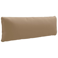 vidaXL 1-delad ryggkudde PUTTEN 100% Polyester Taupe 120 x 40 x 15 cm