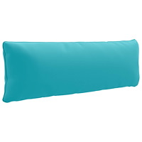vidaXL 1-delad ryggkudde PUTTEN 100% Polyester Turkos 120 x 40 x 15 cm