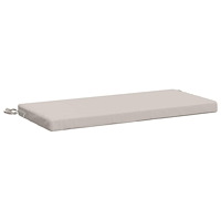 vidaXL Bänk kudde SOEST 100% Polyester Vit 60 x 40 x 5 cm