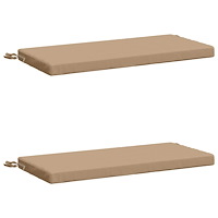 vidaXL 2-delade Bänk Kuddar SOEST 2 st 100% Polyester Sand
