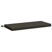 vidaXL Bänk kudde SOEST 100% Polyester Antracit 60 x 40 x 5 cm