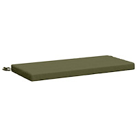 vidaXL Bänk kudde SOEST 100% Polyester Olivgrön 80 x 40 x 5 cm