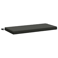 vidaXL Bänk kudde SOEST 100% Polyester Antracit 80 x 40 x 5 cm