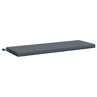 vidaXL Bänk kudde SOEST 100% Polyester Blå 100 x 40 x 5 cm