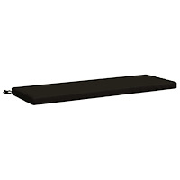 vidaXL Bänk kudde SOEST 100% Polyester Svart 110 x 40 x 5 cm