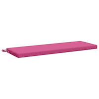 vidaXL Bänk kudde SOEST 100% Polyester Rosa 110 x 40 x 5 cm
