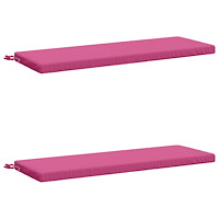 vidaXL 2-delade Bänk Kuddar SOEST 2 st 100% Polyester Rosa