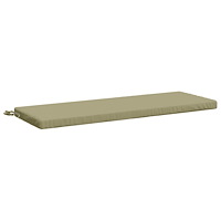 vidaXL Bänk kudde SOEST 100% Polyester Ljusgrön 120 x 40 x 5 cm