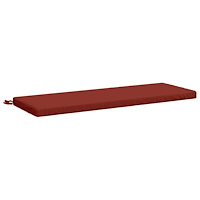 vidaXL Bänk kudde SOEST 100% Polyester Röd 120 x 40 x 5 cm