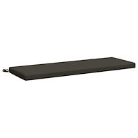 vidaXL Bänk kudde SOEST 100% Polyester Antracit 120 x 40 x 5 cm