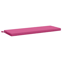 vidaXL Bänk kudde SOEST 100% Polyester Rosa 120 x 40 x 5 cm