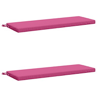 vidaXL 2-delade Bänk Kuddar SOEST 2 st 100% Polyester Rosa