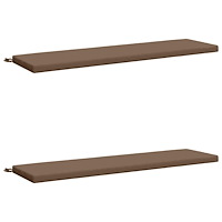 vidaXL 2-delade Bänk Kuddar SOEST 2 st 100% Polyester Taupe