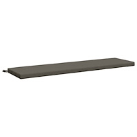 vidaXL Bänk kudde SOEST 100% Polyester Grå 140 x 40 x 5 cm