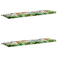 vidaXL 2-delade Bänk Kuddar SOEST 2 st 100% Polyester Flerfärgsdesign