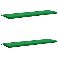 vidaXL 2-delade Bänk Kuddar SOEST 2 st 100% Polyester Grön