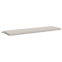 vidaXL Bänk kudde SOEST 100% Polyester Vit 150 x 40 x 5 cm
