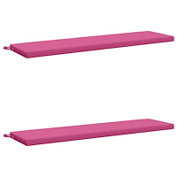vidaXL 2-delade Bänk Kuddar SOEST 2 st 100% Polyester Rosa