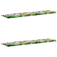 vidaXL 2-delade Bänk Kuddar SOEST 2 st 100% Polyester Flerfärgsdesign