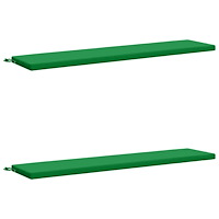 vidaXL 2-delade Bänk Kuddar SOEST 2 st 100% Polyester Grön