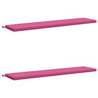 vidaXL 2-delade Bänk Kuddar SOEST 2 st 100% Polyester Rosa