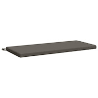 vidaXL Bänk kudde SOEST 100% Polyester Grå 110 x 50 x 5 cm
