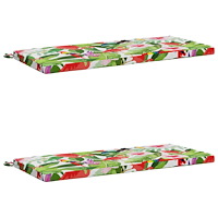 vidaXL 2-delade Bänk Kuddar SOEST 2 st 100% Polyester Flerfärgsdesign