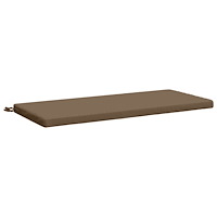 vidaXL Bänk kudde SOEST 100% Polyester Taupe 120 x 50 x 5 cm