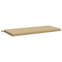 vidaXL Bänk kudde SOEST 100% Polyester Beige 120 x 50 x 5 cm