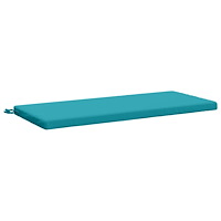vidaXL Bänk kudde SOEST 100% Polyester Turkos 120 x 50 x 5 cm