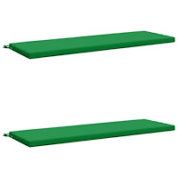 vidaXL 2-delade Bänk Kuddar SOEST 2 st 100% Polyester Grön