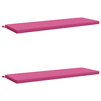 vidaXL 2-delade Bänk Kuddar SOEST 2 st 100% Polyester Rosa