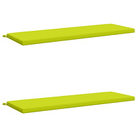 vidaXL 2-delade Bänk Kuddar SOEST 2 st 100% Polyester Klart grön.