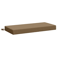vidaXL Bänk kudde SOEST 100% Polyester Taupe 60 x 40 x 8 cm