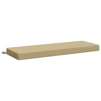 vidaXL Bänk kudde SOEST 100% Polyester Beige 100 x 40 x 8 cm