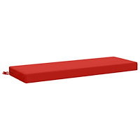 vidaXL Bänk kudde SOEST 100% Polyester Röd 110 x 40 x 8 cm