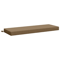 vidaXL Bänk kudde SOEST 100% Polyester Taupe 110 x 40 x 8 cm